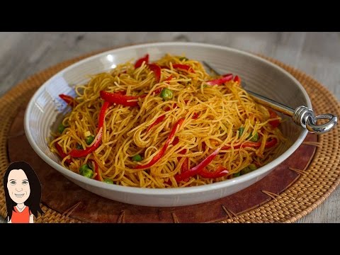 VIDEO : easy curried singapore rice noodles - no oil low fat recipe! - today i show you how to make quick and tasty curried singapore style rice noodles using no oil and only healthy and delicious ...