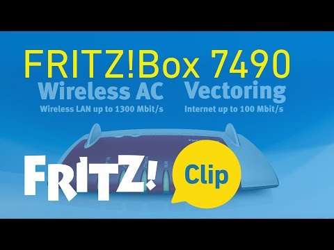 AVM FRITZ! Clip: FRITZ!Box 7490 -- the top model for Internet, telephony and multimedia