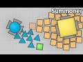 Diep.io FFA - Green Square Sighting! Defeating the Summoner Boss (Overlord Gameplay)