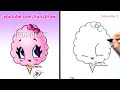 Cotton Candy Treat - Summer Snacks - Cartoon Art Drawing Lesson