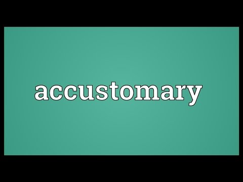 Header of Accustomary