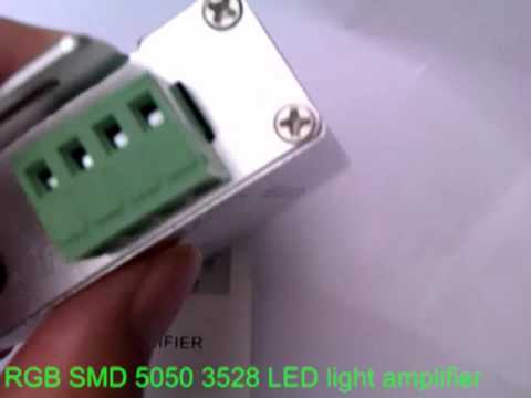 RGB SMD 5050 3528 LED light amplifier.mp4