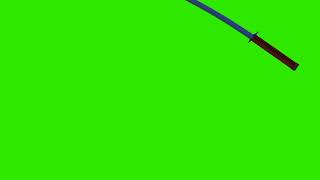 Katana Throw Green Screen