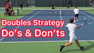 Stratégie De Double  Choses À Faire Et À Ne Pas Faire Pour Gagner Plus De Matchs De Tennis