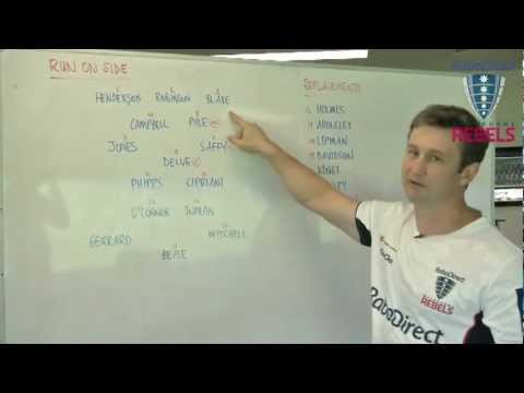 Rebels Coach Hill names team to take on the Brumbies