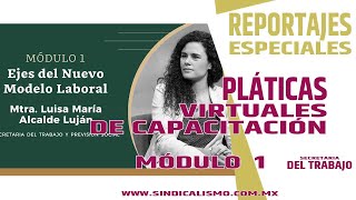 Módulo 1"Ejes del Nuevo Modelo Laboral" Imparte: Luisa María Alcalde Luján, Secretaria del Trabajo.