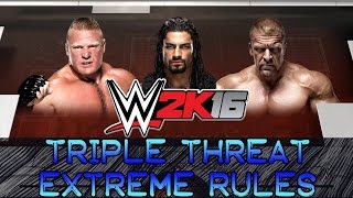 Wwe 2K16 Triple Threat Ahmed Vs Hisham Match 11 فن الندالة Ps4