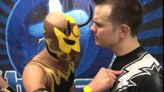 Mike Quackenbush Interrogates Carpenter Ant Chikara Cibernetico Increíble