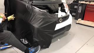 fastest smart car fender wrap like ever!