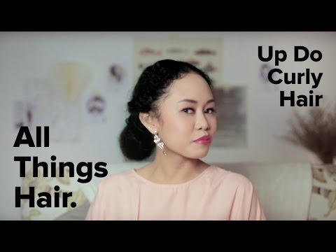 Cara Membuat Updo untuk Rambut Mengembang dan Keriting by Agnes Oryza - YouTube