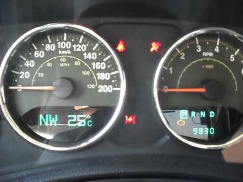 Resetting oil change light/message 2008-2012 Jeep Wrangler - YouTube