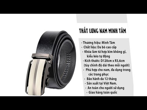 Thắt Lưng Nam Da Bò 1 Lớp Cao Cấp - Minh Tâm