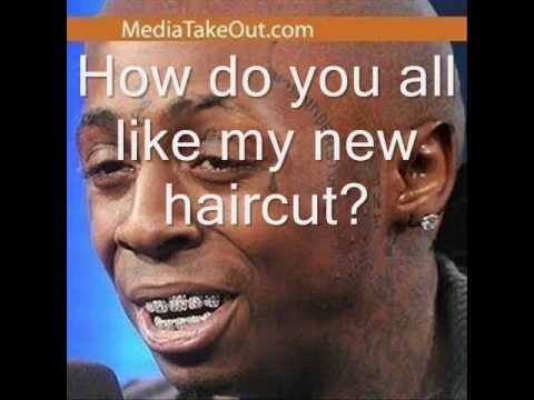 LIL WAYNE HAS A HAIR CUT 2010 FEB. LIL WEZZY F. BABY. HAS HARD TIMES IN JAIL. THE BLUES SO HE CALLS HIS DADDY. HOODCARTOONIEZ BALDHEADED LIL .