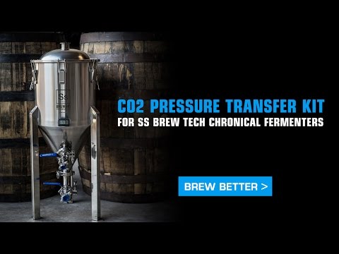 Pressurized Transfers for Ss Brewing Chronical Series Conical Fermenters