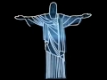 Mapping projection on the Christ  Rio  by Fernando Salis