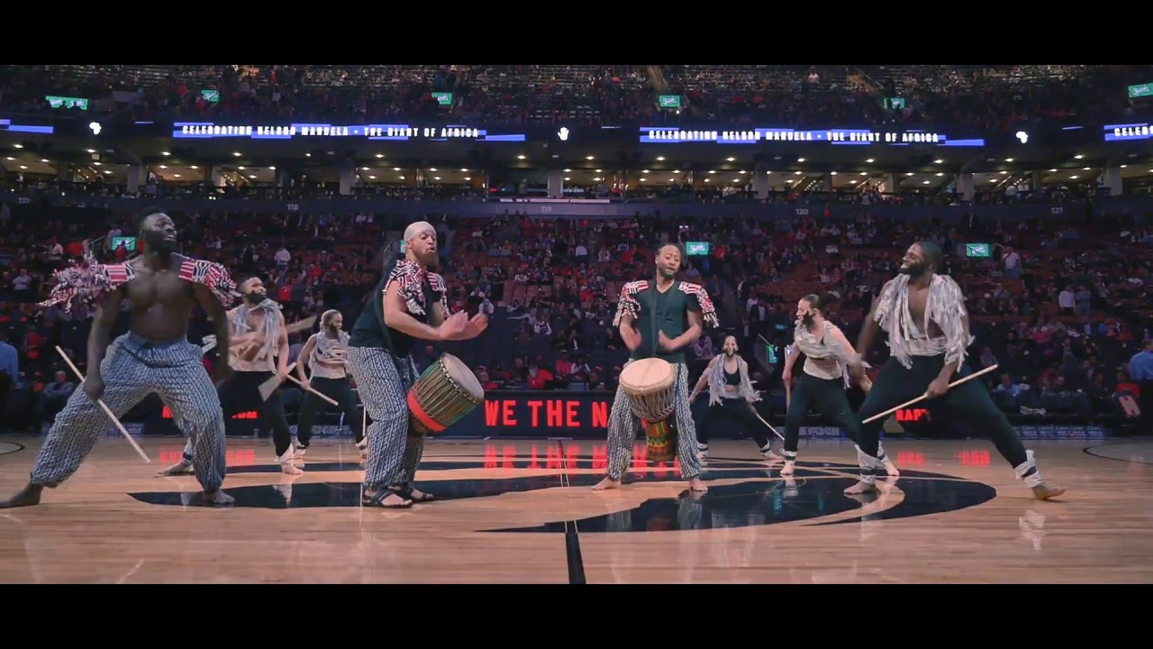 GIANTS OF AFRICA Halftime Esie Mensah Creations - ZAYO Houston vs Raptors
