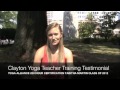 Clayton Yoga Teacher Training Video Testimonial-Tabitha Martin