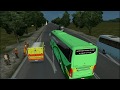 Tamilnadu SETC Volvo 9800 bus in ETS2 - Nanjil AC Drive in Jateng Map [PCR GAMEPLAY]