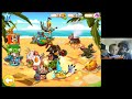 Lets Play Angry Birds EPIC Part 10: Chase & Dad Fight for the Blues Key! (iOS Face Cam Commentary)