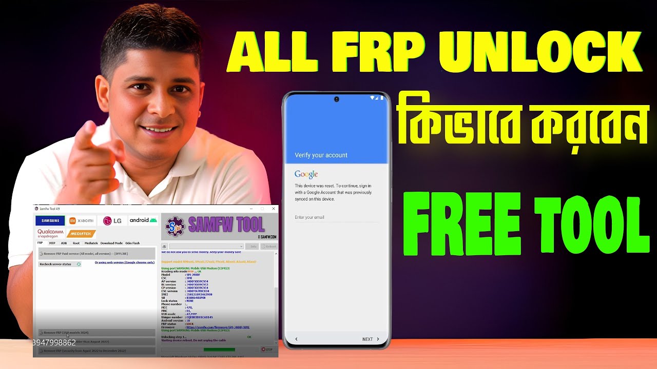 Bypass Samsung FRP Lock in Minutes! | No PC/With PC Bypass Samsung FRP Lock in Minutes! | No PC/With PC