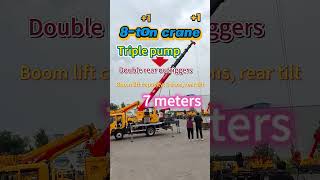 8-Ton Truck Crane, Lifts 3 Tons, Rear Reach 7 Meters 8615054723399