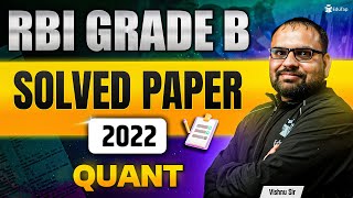 Rbi Grade B Quant Previous Year Question Paper 2022 Rbi Phase 1 Quant Pyq Rbi Memory Based Paper
