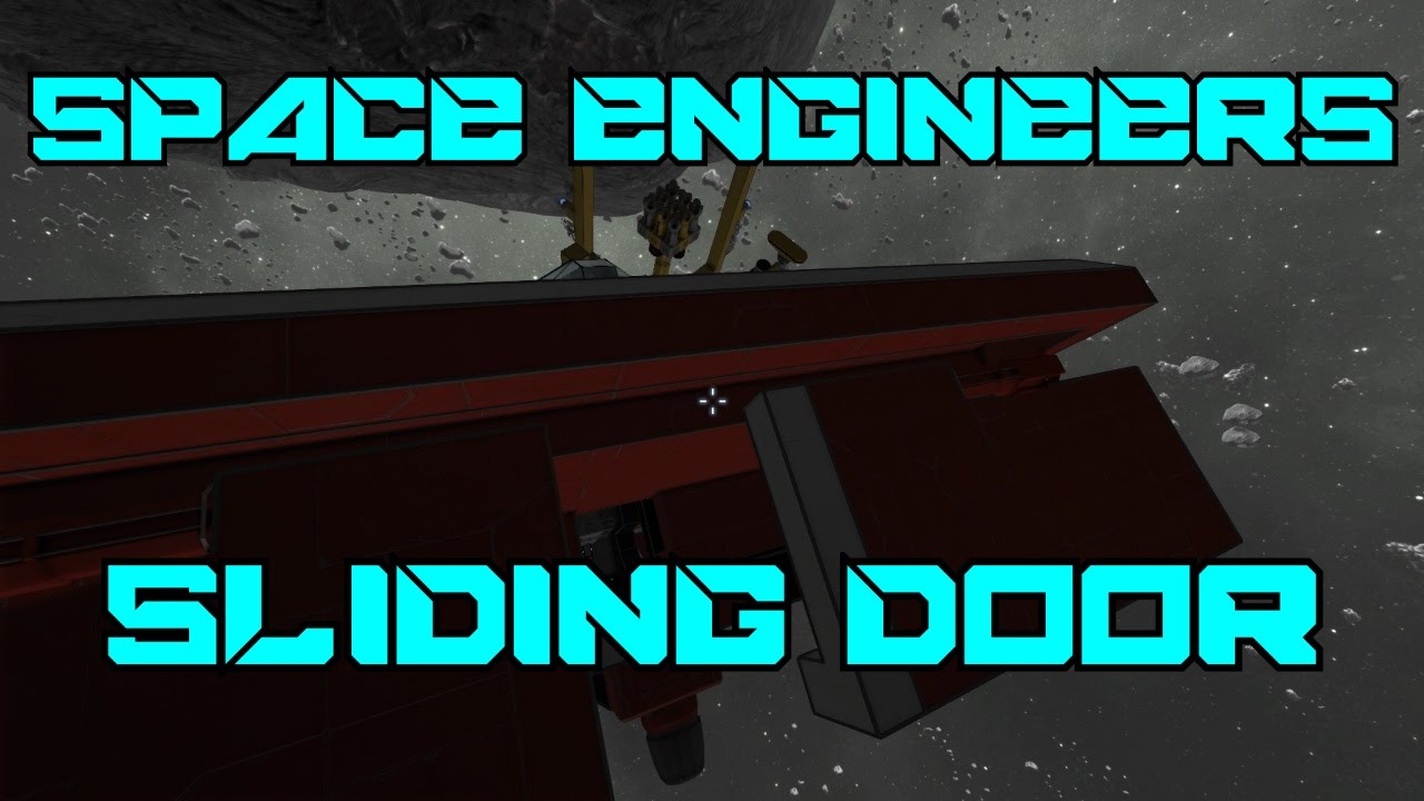Space Engineers How To Build A Sliding / Hangar Door YouTube