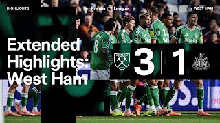 West Ham 3-1 Newcastle United Extended Premier League Highlights