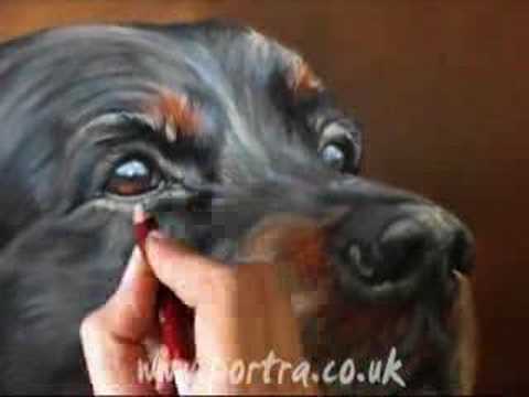 Dogsyoutube on Speed Painting Dog Portrait In