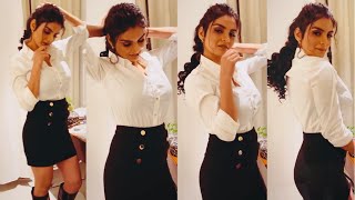 Anveshi Jain Latest Instagram Reel In White & Black Outfit