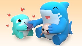 Sharing Is Caring Song Baby Shark, Dont Borrow A Toy Without Asking First - Good Manners For Kids