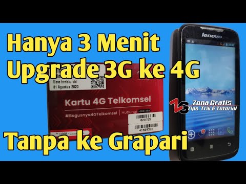 CARA UPGRADE KARTU 3G KE 4G HANYA 3 MENIT TANPA DATANG KE GRAPARI DIAL *888*46# TELKOMSEL