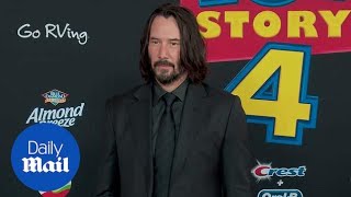 Keanu Reeves Resembles John Wick At The Toy Story 4 Premiere