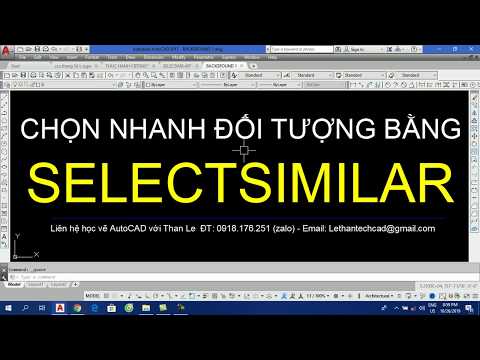 Hướng dẫn lệnh SELECTSIMILAR để chọn nhanh đối tượng trong AutoCAD - How to quick select objects