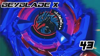 Beyblade X Episode 43 - Cobaltdrake Vs Shinobiknife Chrome Ryugu Vs Queen Manju Full Battle Hd