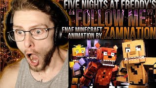 Vapor Reacts #859 | FNAF MINECRAFT ANIMATION SEQUEL "Follow Me" by ZAMination Productions REACTION!!