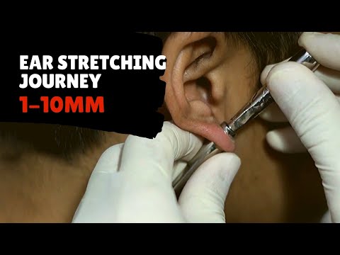 Proses Cara Tindik Kuping Piercing, Ear Stretching Journey 1-10mm