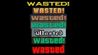 Wasted screens from every GTA (2020)