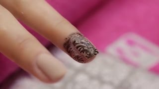Baskı Ojesi ve plakaları ile Tırnak süsleme nasıl yapılır |Moyra |Hyasminbeauty| İstanbul