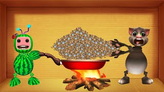 Cocomelon,Tom,Buddy Born In All Foods Weapons Kick The Buddy