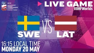 Sweden vs. Latvia | Full Game | 2019 IIHF Ice Hockey World Championship
