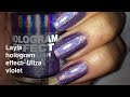 Layla hologram effect Ultra violet