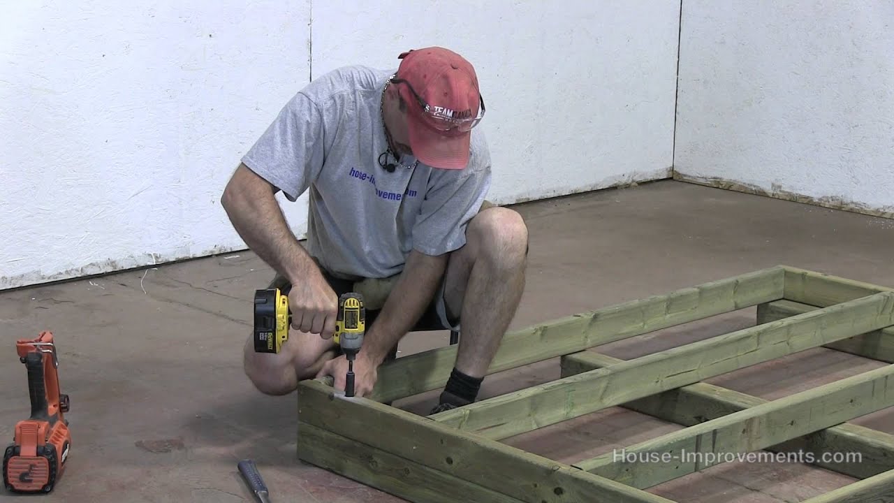 How To Build A Shed - Part 1 Building The Floor - YouTube