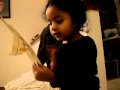 Baby Sukaina reading nohey during moharram