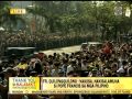 Pope Francis leaves Nunciature for flight to Rome