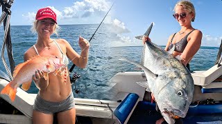 Hawaii Girls Go Aussie Fishing