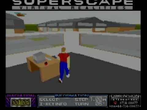 Superscape Virtual Reality Demo from March 1991 (game?play)