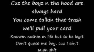 Eazy E Boyz In The Hood Lyrics 06:24