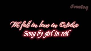 We Fell In Love In October - Girl In Red Audio Edit Slowed Down Pride Month Special?