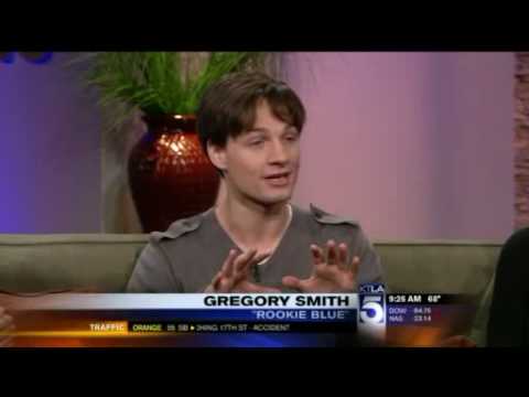 Gregory Smith and Missy Peregrym on the KTLA Morning News